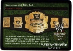 Cruiserweight Title Belt